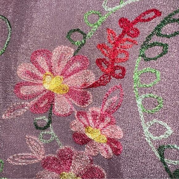 Anthropologie Fig & Flower Button down Embroidered Floral Boho Shirt Top Size S - Picture 9 of 13